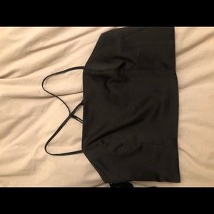 Black cropped cami